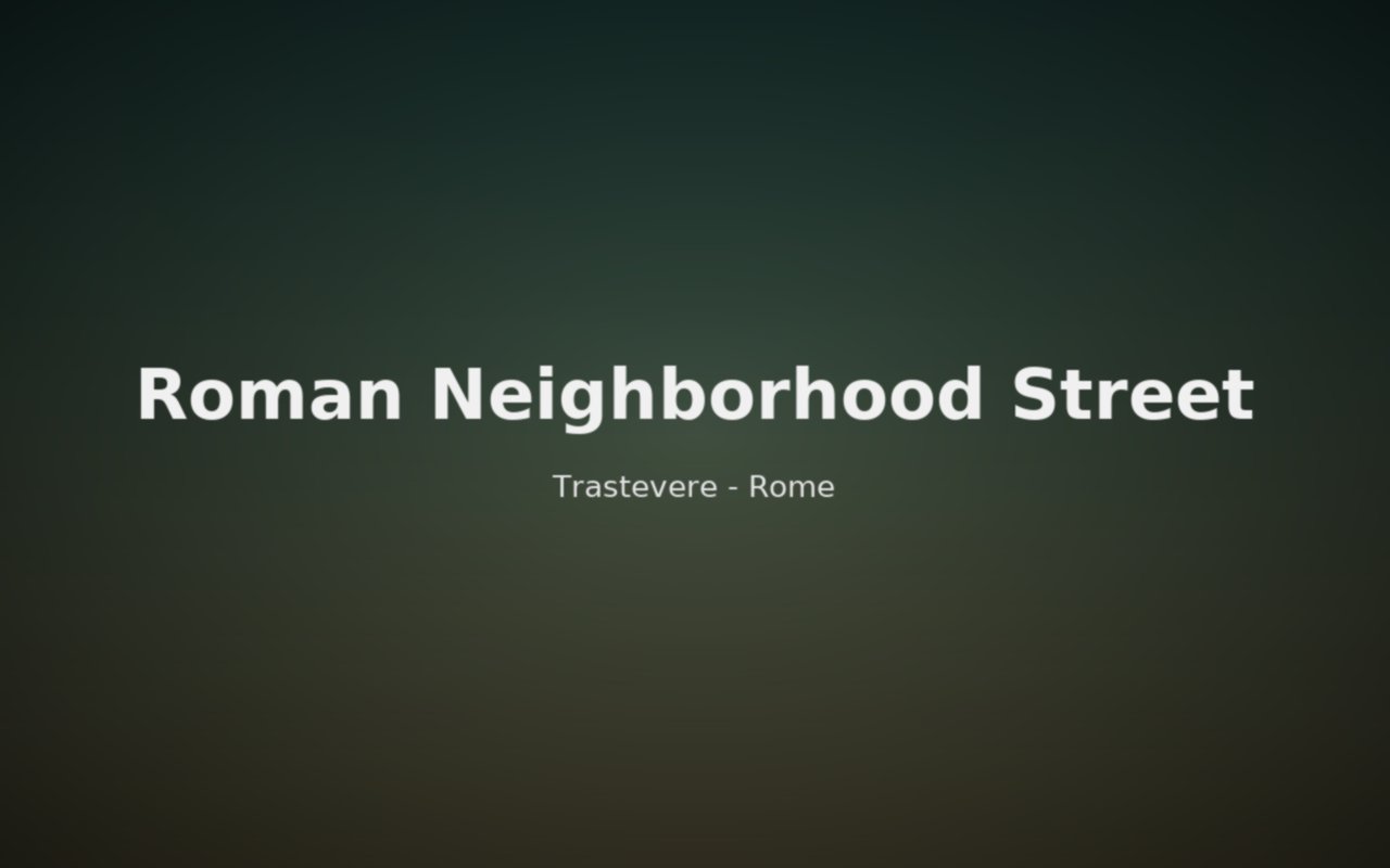 Stone streets leading to a small Roman piazza